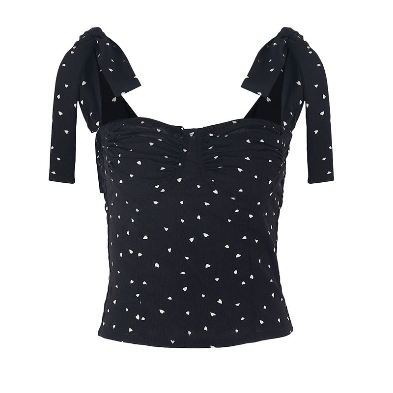 Chic Dot Strap Top for Women - Flirty & Fashionable Bodywear