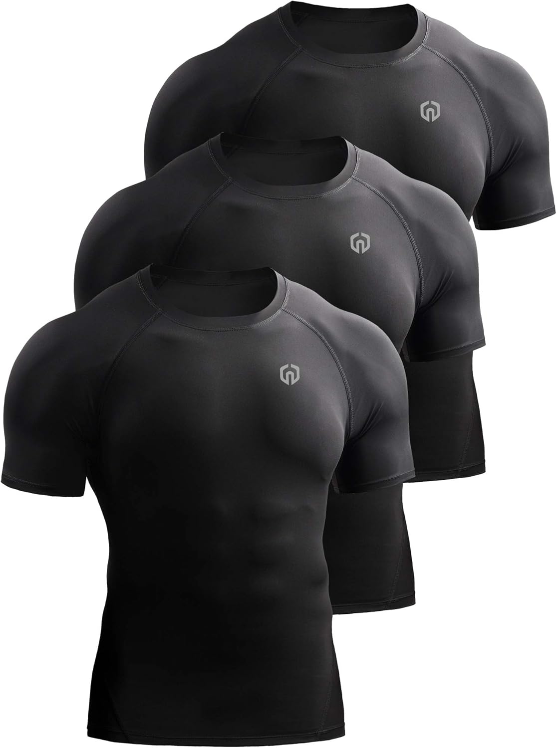 Men's Compression Baselayer Athletic Performance T-Shirts