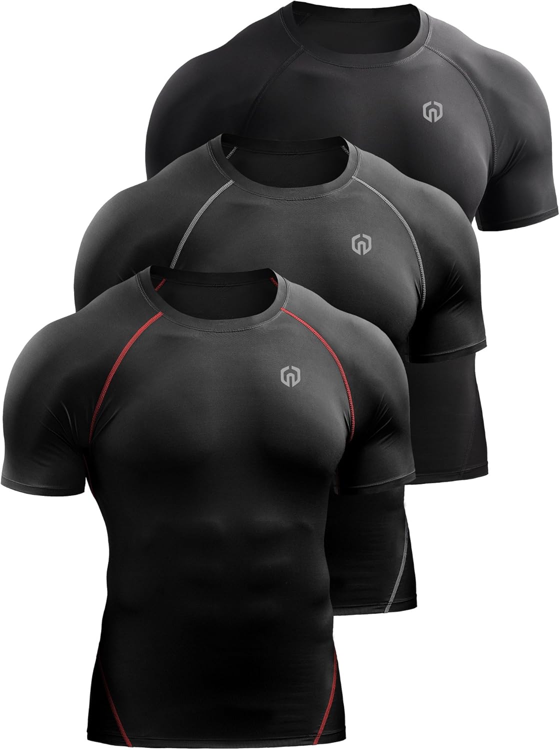 Men's Compression Baselayer Athletic Performance T-Shirts