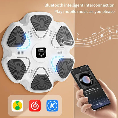 Smart Music Boxing Trainer - Home Fitness Wall Target for Adults and Kids