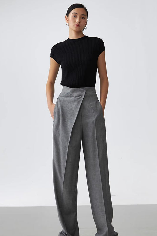 Chic Straight-Leg Suit Pants for Effortless Elegance